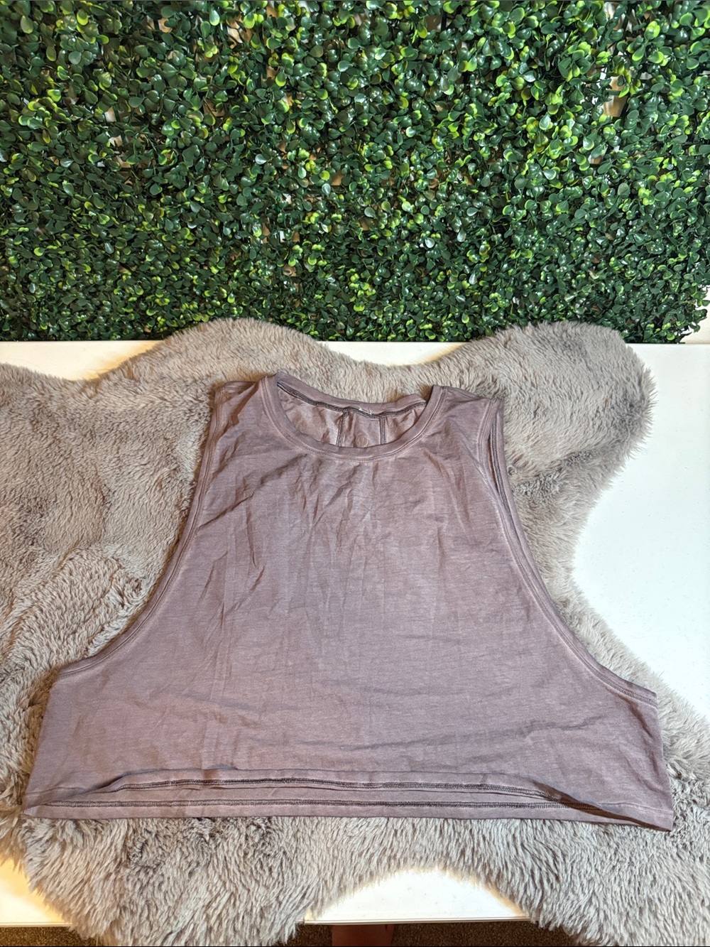 lululemon athletica Mauve Crop Tank Top